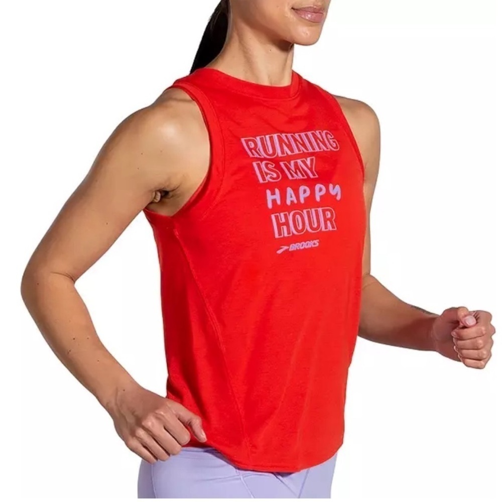 Brooks “Running Is My Happy Hour” Tank Top